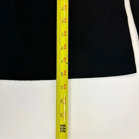 NICHOLAS Cosima Long Sleeve Ribbed Lace Up Top in Black Size S - Picture 11 of 11